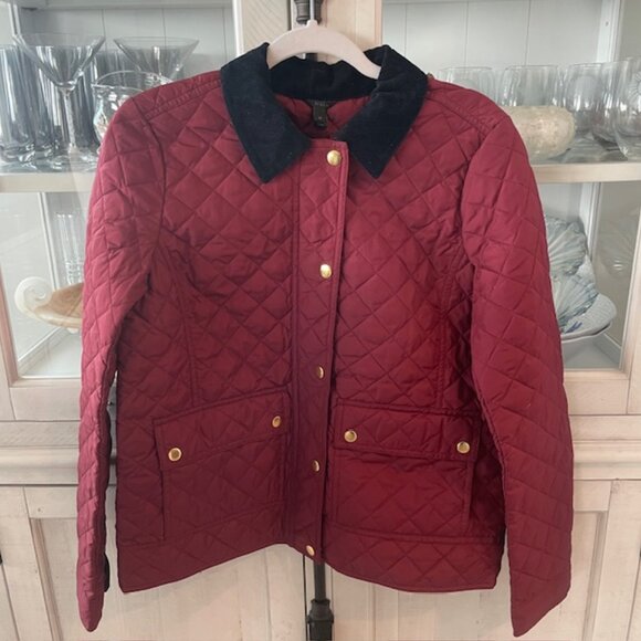 J. Crew Jackets & Blazers - JCREW QUILTED TACK JACKET COAT DOWN #02722 CRIMSON MAPLE MEDIUM NWT